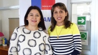 La Defensora Regional junto a la nueva directora de Sename, Mar&iacute;a In&eacute;s Verdugo