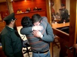 Padre e hijo salieron juntos desde el tribunal tras la audiencia