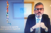 El defensor regional de Atacama, Ra&uacute;l Palma Olivares dando cuenta de la gesti&oacute;n institucional 2019-2020