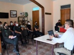 Los funcionarios del penal de Iquique en la Jornada de capacitaci&oacute;n.