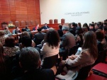 Jueces de tres provincias del Biob&iacute;o asistieron a la capacitaci&oacute;n, efectuada en el sal&oacute;n del pleno de la Corte penquista.