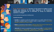 Cerca de 40 profesionales, muchos de ellos vinculados a la Defensor&iacute;a, asistieron a la exposici&oacute;n virtual