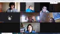 La Defensora Regional y Jefa de Estudios durante el encuentro virtual con la agrupaci&oacute;n