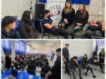 Participaci&oacute;n de alumnos en actividad de simulaci&oacute;n de audiencia de formalizaci&oacute;n.