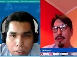 Los defensores Jorge Baci&aacute;n y Klaus Bremer.
