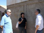 Tras la emergencia, Catherine Araya recibi&oacute; la visita del Defensor Regional y del jefe de Estudios de Atacama. 