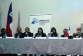 La Defensora Regional junto a las autoridades que desarrollaron Dialogo Ciiudadano en Taltal