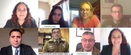 Buena acogida tuvo entre los Prefectos de Carabineros de Zonas Norte, Oriente y Los Andes la Defensora Regional Daniela B&aacute;ez con sus propuestas.