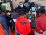 El equipo de Defensa especializada en Migrantes, en plena atenci&oacute;n a usuarios.