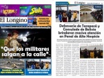  La edici&oacute;n impresa del diario El Longino de Iquique. 