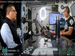 Cristian N&uacute;&ntilde;ez entrevistando al Defensor Regional de Tarapac&aacute;, Gabriel Carri&oacute;n.