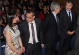 Los defensores regionales Viviana Castel y Carlos Mora, junto al Presidente de la Corte Suprema Haroldo Brito y el Defensor Nacional Andr&eacute;s Mahnke 