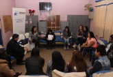 Karina Reyes, Carla Naranjo y Leonardo Di Dom&Atilde;�&Acirc;&copy;nico de la unidad RPA de la DRMN en visita a Centro Cerrado Santiago del Sename