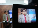 El Defensor Regional (S) de Antofagasta, Roberto Vega Taucare, en el set del programa &ldquo;La entrevista del d&iacute;a&rdquo;, de VLP Televisi&oacute;n.