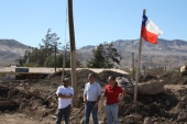 El Defensor Regional de Atacama, Ra&uacute;l Palma y el Jefe de Estudios, Renato Gonz&aacute;lez junto al defensor, Alejandro Viila.