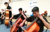 Un hermoso concierto de apertura brind&oacute; la Orquesta Penienciaria en conjunto con la Orquesta NuevoMundo