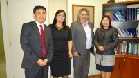 La Defensora junto al Director Administrativo y el defensor local jefe de Antofagasta visitaron a la jueza presidente del tribunal de garant&iacute;a. 