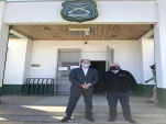 Jefe regional de Estudios, Rodrigo Flores, junto al Defensor Regional, Jos&eacute; Luis Craig, han visitado diversos cuarteles policiales del Maule.