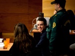 Luciano Pitronello esta tarde, captado tras la decisi&oacute;n del tribunal que lo absolvi&oacute; de delitos terroristas.