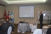El defensor regional de Atacama, Ra&uacute;l Palma Olivares, se dirige a los defensores Guatemaltecos que participaron en taller de Litigaci&oacute;n,
