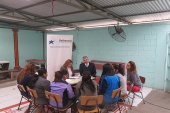 El defensor regional, Ra&uacute;l Palma y la jefa de estudios, Violeta Viilalobos atendieron cada una de las consultas de las imputadas de Vallenar.