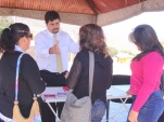 El m&oacute;dulo institucional, encabezado por el Defensor Regional, Alejandro Viada (foto), fue uno de los m&aacute;s visitados en La Higuera.