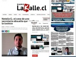 En la imagen principal, la nota de "La Kalle", y en los recuadros, la publicaci&oacute;n de "El Longino".
