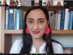 Maria Cristina Melgarejo durante su presentaci&oacute;n en la Jornada por la No Violencia Contra la Mujer 
