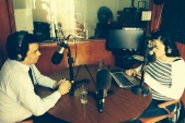 El defensor local jefe de Antofagasta, Jos&eacute; Mario Fuentealba en entrevista en Radio Madero FM