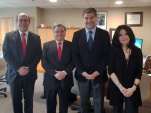 En el encuentro participaron, de izquierda a derecha, Rub&eacute;n Romero, Pablo Ruiz-Tagle, Andr&eacute;s Mahnke y Ren&eacute;e Rivero.