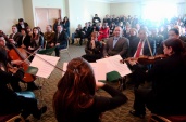 Una gran concurrencia tuvo la Cuenta P&uacute;blica realizada en un c&eacute;ntrico hotel de Chill&aacute;n, que tuvo un Cuarteto de Cuerdas que deleit&oacute; a los presentes.