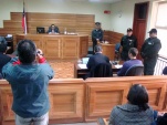 Familiares, amigos y la prensa estuvieron presentes en la audiencia donde se revoc&oacute; la prisi&oacute;n preventiva