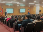 El Defensor Regional de Tarapac&aacute; durante la ceremonia de Cuenta de Gesti&oacute;n 2022.
