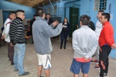 Nueve internos participaron en el encuentro con la Defensora Regional In&eacute;s Rojas