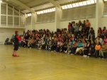 Unas 180 internas del penal de Rancagua celebraron su d&iacute;a y rieron con las gracias del payaso Fe&ntilde;ita.