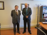 El Ministro Rodrigo Biel junto al Defensor Regional, Jos&eacute; Luis Craig.