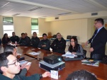 Exposici&Atilde;&sup3;n del Defensor Regional (S) de Tarapac&Atilde;&iexcl; ante los funcionarios de Gendarmer&Atilde;&shy;a en Alto Hospicio. 