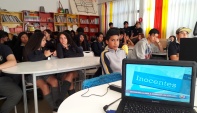 Alumnos de 7&deg; y 8&deg; b&aacute;sico de 14, 15, 16 y 17 a&ntilde;os participaron en charla de la DRMN sobre la misi&oacute;n de la DPP , de la Ley RPA y del Proyecto Inocentes