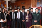 La Defensora junto al Ministro de Justicia y autoridades regionales y locales