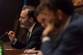 El destacado abogado de la Defensor&iacute;a Regional de Los Lagos, Germ&aacute;n Echeverr&iacute;a durante su exposici&oacute;n. 