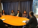 El Defensor Regional Ra&uacute;l Palma dio la bienvenida a los siete j&oacute;venes estudiantes de derecho que iniciaron su pasant&iacute;a.