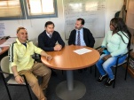 Gustavo Pe&ntilde;ailillo y Germ&aacute;n Echeverr&iacute;a le comunicaron personalmente a Marta L&oacute;pez el desarrollo de la acci&oacute;n en su favor.