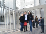 Parte de los defensores p&uacute;blicos que llegaron temprano esta ma&ntilde;ana a los tribunales orales de Iquique, para cubrir distintas audiencias.