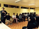 El defensor Hernan D&iacute;az encabez&oacute; charla a j&oacute;venes del lice