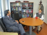 El nuevo Fiscal de O'Higgins, Emiliano Arias, visit&oacute; a nuestro Defensor Regional, Alberto Ortega JIr&oacute;n.