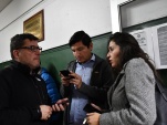 Los defensores penales p&uacute;blicos en la Primera Comisar&iacute;a de Carabineros de Iquique. 