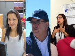 Los tres funcionarios de la DPP Tarapac&aacute; distinguidos en ceremonia de la Defensor&iacute;a Nacional: Carla Ruiz, Abel Guti&eacute;rrez y Carolina Lagos.