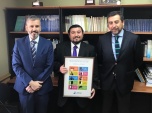 El defensor regional de Atacama, Ra&uacute;l Palma, el juez presidente del TOP, Rodrigo Cid y el jefe de estudios, Boris Hrzic. 
