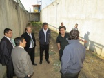 Junto a otros abogados de la Defensor&iacute;a, Jos&eacute; Luis Craig (tercero de izquierda a derecha) visit&oacute; el recinto del Sename en Talca.