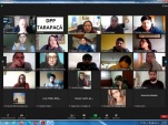 Un panorama de la videoconferencia a trav&eacute;s de la cual se dicta el curso.